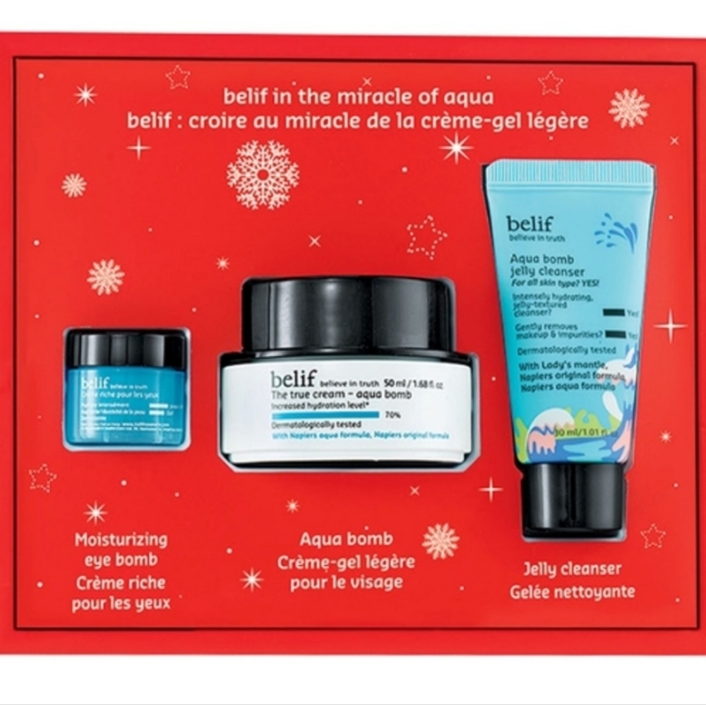 *BELIF* 3-Pc Holiday Moisturizing Bomb Gift Set